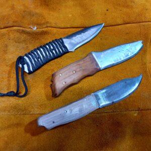 Skinners Photograph of 3 hand-forged skinners